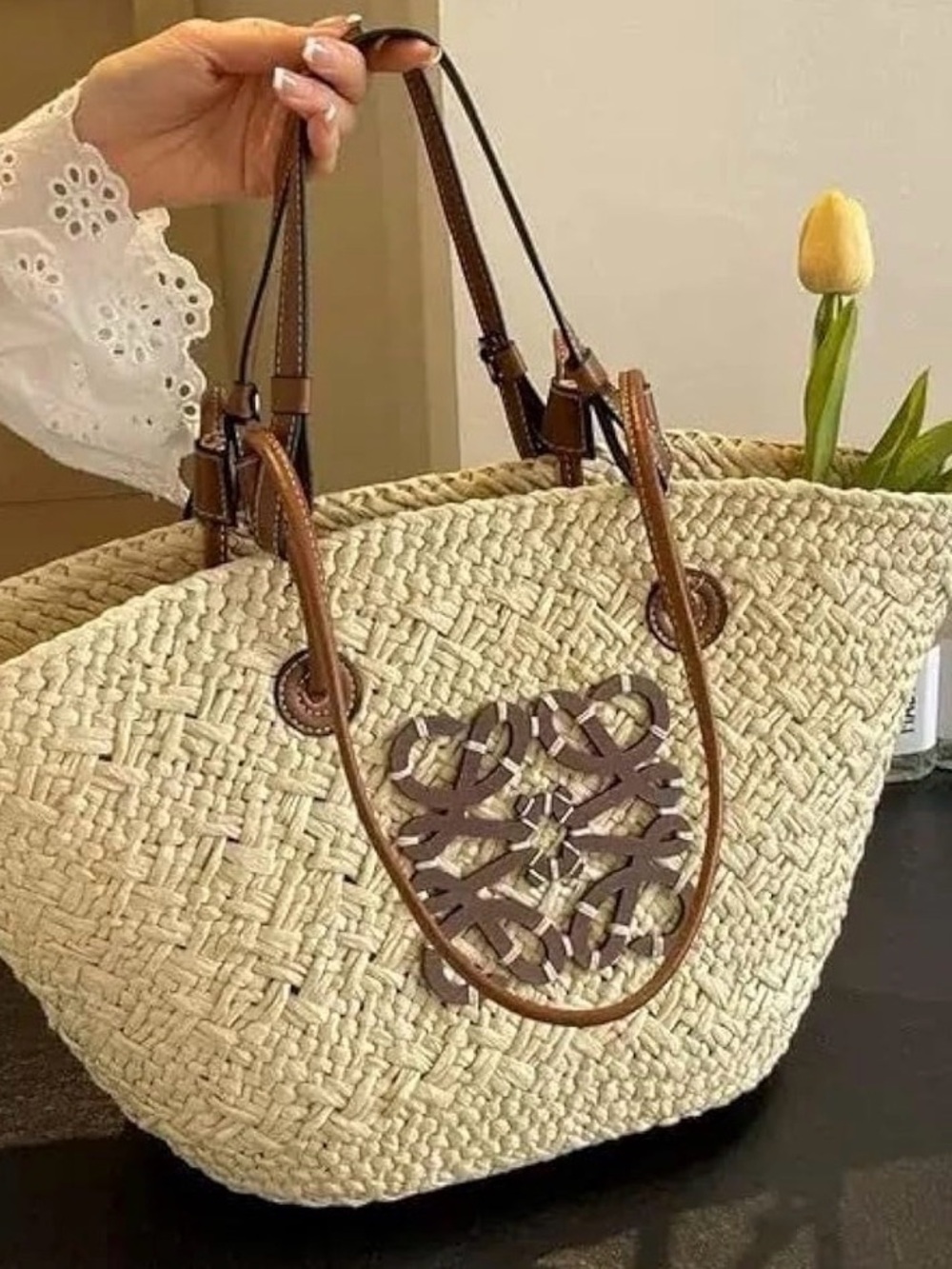 LOEWE Straw Tote Bag - Picture 2 of 5